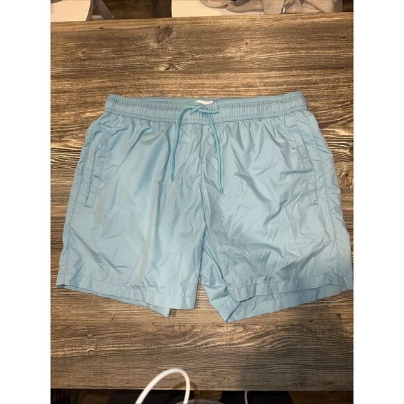 Topman Swim Shorts Trunks Mesh Lined Pockets Turquoise Men Sz Small. NWT. Z - Picture 3 of 7